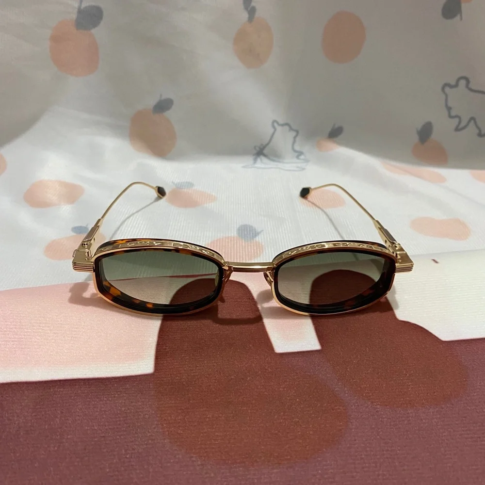 Jacques Marie Mage Gold & Tortoiseshell Sunglasses - Brown Lenses